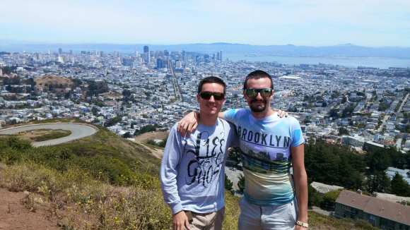 Christian & I with a view from Twin Peaks